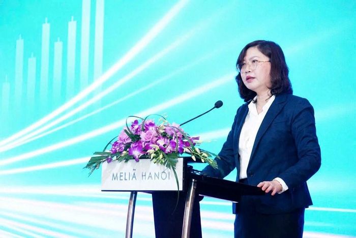Chủ tịch Ủy ban Chứng khoán Nhà nước, bà Vũ Thị Chân Phương. Ảnh: Văn Giáp/Bnews/vnanet.vn