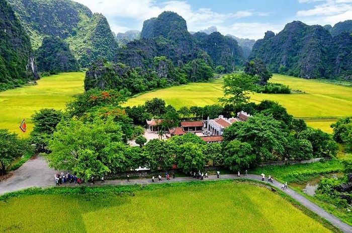 Cảnh đẹp mê mẩn của Ninh Bình. Ảnh: Sưu tầm