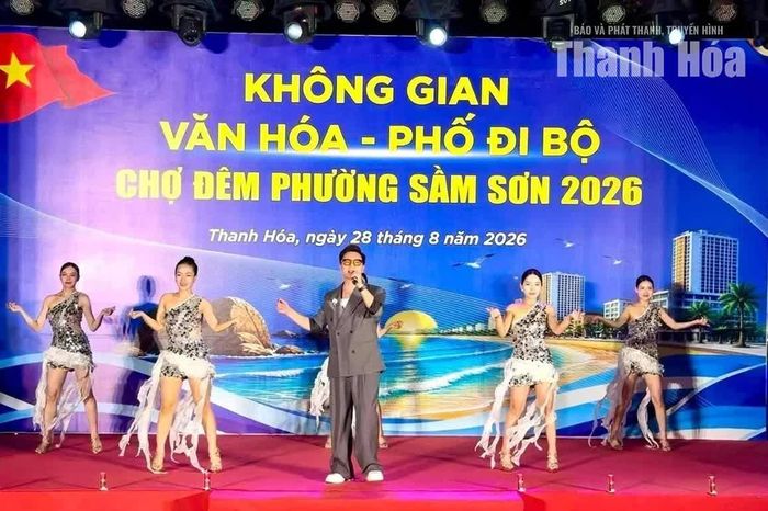 “Không gian văn hóa - phố đi bộ - chợ đêm” tại Khu đô thị du lịch biển Sầm Sơn mang đến cho du khách không gian trải nghiệm mới, hấp dẫn.