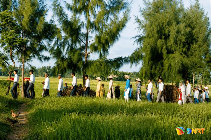 Đám cưới xưa ở xứ Quảng cuối thế kỷ 20. Ảnh: H.N