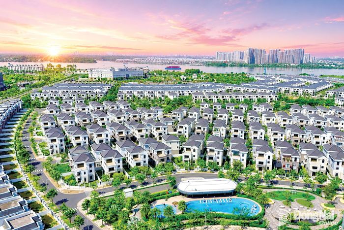 Một góc khu đô thị ở phường Long Hưng. Ảnh: Hoàng Lộc