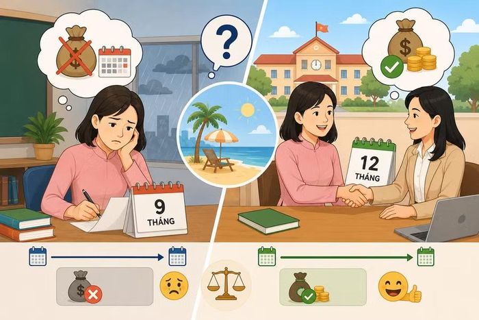 Theo quy định hiện hành, việc giáo viên hợp đồng có được hưởng lương trong 3 tháng hè hay không trước hết phụ thuộc vào thời hạn và nội dung hợp đồng lao động được ký với đơn vị sự nghiệp công lập. Ảnh minh họa: AI