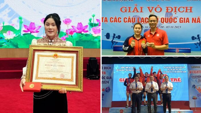 Vận động viên Hà Thị Xiến vinh dự được nhận Huân chương Lao động hạng Ba vì những đóng góp cho thể thao nước nhà.