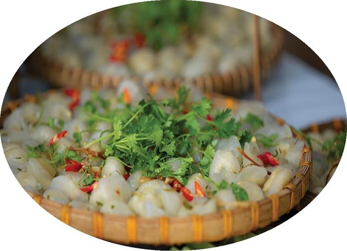 Các món ăn được giới thiệu tại gian hàng ở lễ hội Ẩm thực chay - Festival Huế 2026.