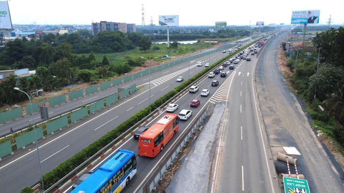Một đoạn cao tốc TP.HCM - Long Thành - Dầu Giây qua Đồng Nai.