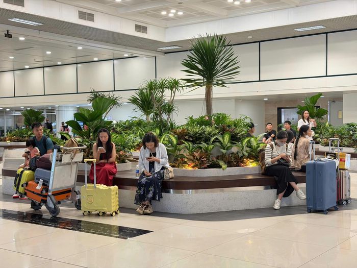 Để giảm thời gian chờ đợi, Cảng Hàng không quốc tế Nội Bài khuyến nghị hành khách chủ động check-in trực tuyến qua website, ứng dụng di động.