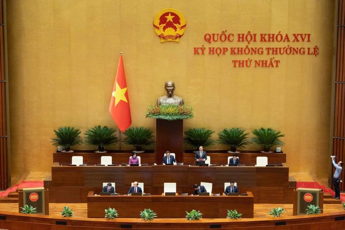 Quang cảnh Kỳ họp không thường lệ thứ Nhất, Quốc hội khoá XVI.
