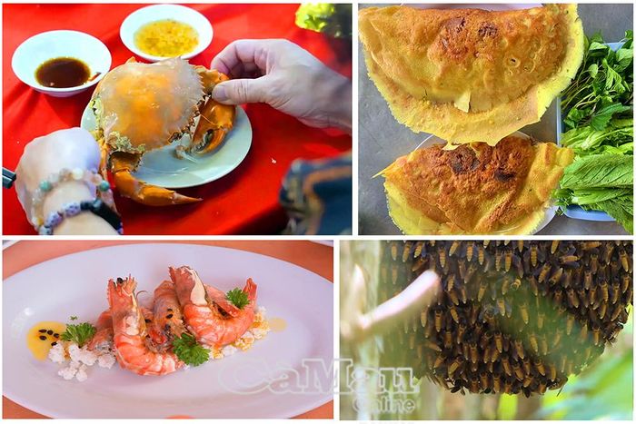 Ẩm thực đa dạng, hấp dẫn, tươi ngon của Cà Mau khiến du khách lưu luyến.