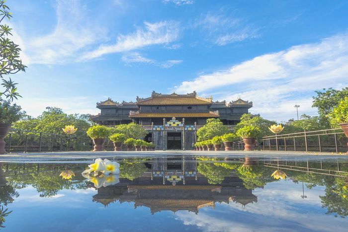 Không gian Ngọ Môn - Đại Nội Huế, một trong những điểm tham quan tiêu biểu của Quần thể Di tích Cố đô Huế. Ảnh: Trung tâm Bảo tồn Di tích Cố đô Huế.
