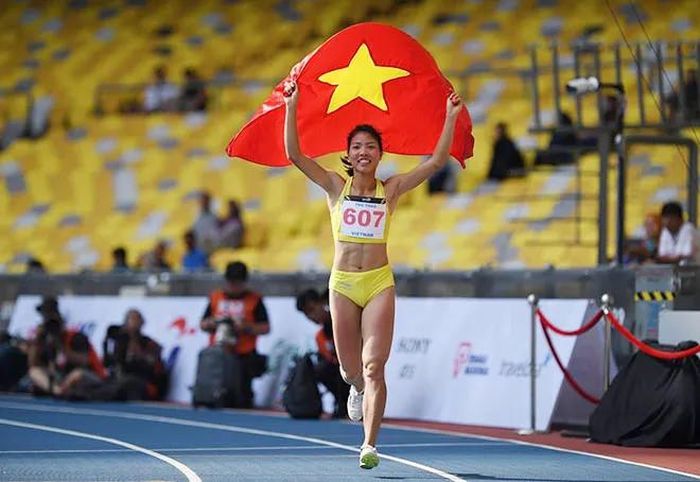 Vận động viên điền kinh Bùi Thị Thu Thảo của Hà Nội mang về Huy chương vàng tại ASIAD năm 2028. Ảnh: Tư liệu