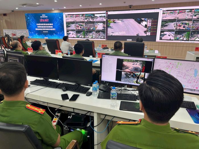 Toàn cảnh trung tâm chỉ huy Công an thành phố. Ảnh: Bảo Hân