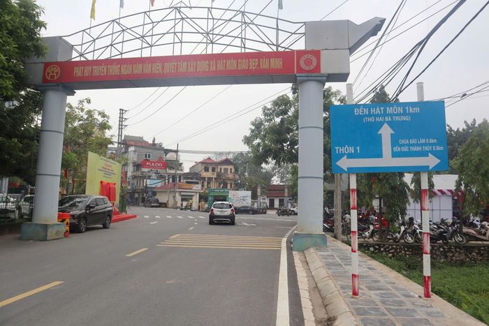 Thôn Tiền Giang, xã Hát Môn đổi thay từ ngày. Ảnh: Minh Phú