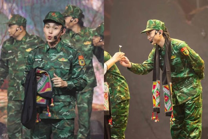 Dàn Anh Tài Nhà Cá Lớn biểu diễn ca khúc "Chiếc Khăn Piêu" tại chương trình ATVNCG K24. Ảnh: YeaH1.