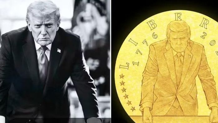 Thiết kế ban đầu được công bố năm 2025 thậm chí đưa hình ông Trump lên cả 2 mặt đồng xu. Tuy nhiên, phương án cuối cùng chỉ giữ chân dung ông ở mặt trước.