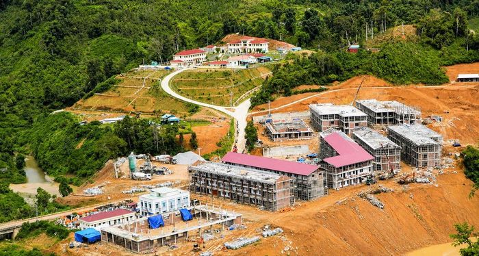 Trường phổ thông nội trú Tiểu học và Trung học cơ sở Hùng Sơn. Ảnh: PV.