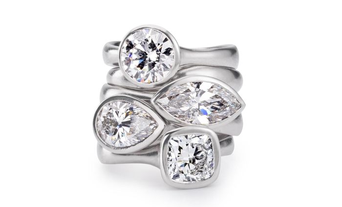 Một chiếc nhẫn xếp chồng của nhà thiết kế Romany Starrs. Ảnh: Romany Starrs.