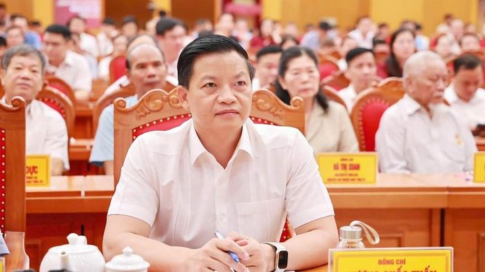 Tham dự Hội nghị có Bí thư Tỉnh ủy Thái Nguyên Trịnh Xuân Trường (ảnh trên) và Chủ tịch UBND tỉnh Thái Nguyên Vương Quốc Tuấn (ảnh dưới)