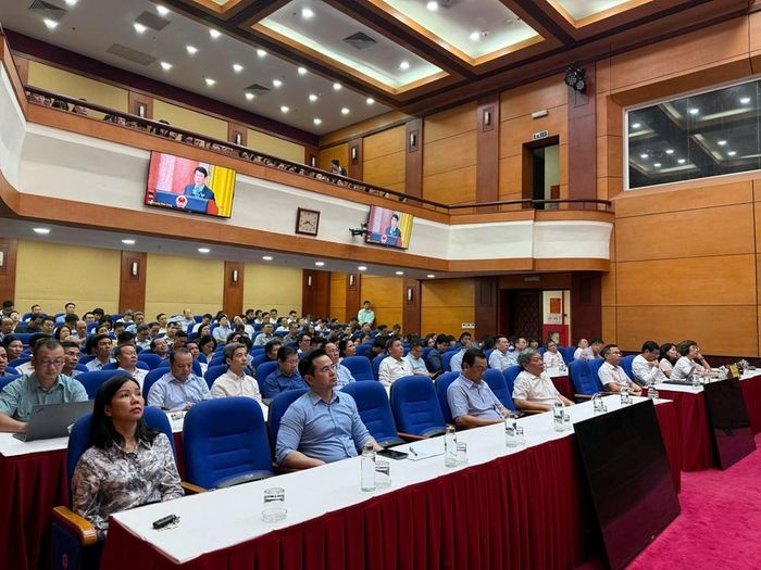 Các đại biểu dự Hội nghị tại điểm cầu Bộ VHTTDL