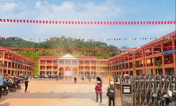 Ngôi trường mới khang trang sẽ chính thức đón học sinh trên địa bàn bước vào năm học mới 2026-2027
