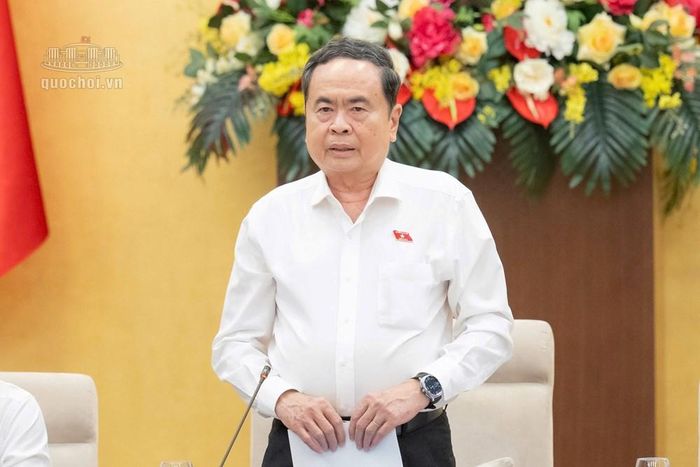 Chủ tịch Quốc hội Trần Thanh Mẫn phát biểu khai mạc phiên họp