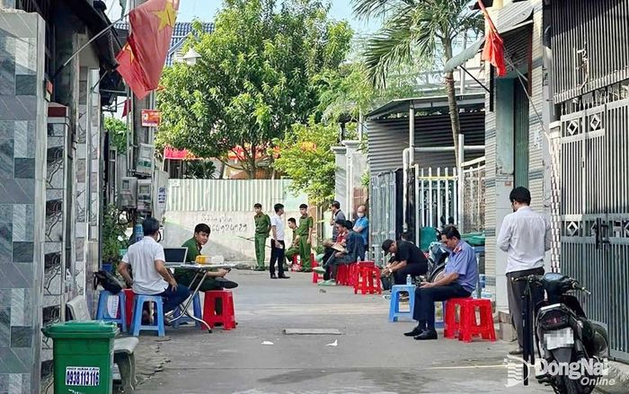 Hiện trường vụ án mạng. Ảnh: Báo Đồng Nai