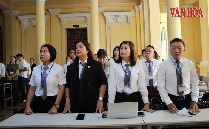 Các luật sư tại điểm cầu trung tâm TAND TP.HCM