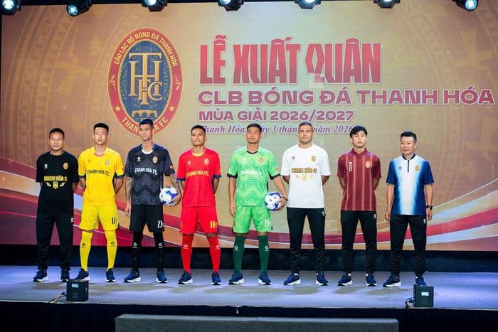 Trang phục thi đấu và di chuyển của CLB Bóng đá Thanh Hóa sử dụng trong mùa giải 2026/2027