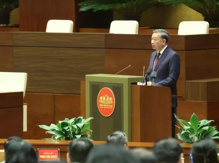 Tổng Bí thư, Chủ tịch nước Tô Lâm phát biểu chỉ đạo hội nghị. Ảnh: Thống Nhất – TTXVN