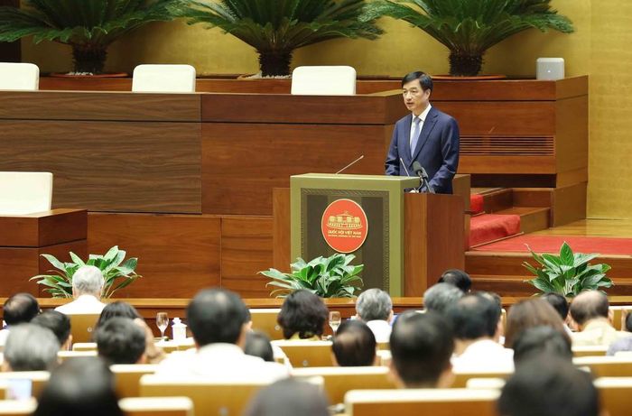 Đồng chí Nguyễn Duy Ngọc, Ủy viên Bộ Chính trị, Bí thư Trung ương Đảng,Trưởng ban Tổ chức Trung ương quán triệt Chuyên đề “Những nội dung trọng tâm, cốt lõi Nghị quyết của Bộ Chính trị về phát huy tính tiên phong, gương mẫu, tinh thần đổi mới, dám nghĩ, dám làm, dám chịu trách nhiệm của đội ngũ cán bộ, đảng viên trong kỷ nguyên mới”. Ảnh: Phương Hoa - TTXVN