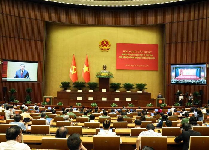 Tổng Bí thư, Chủ tịch nước Tô Lâm phát biểu chỉ đạo hội nghị. Ảnh: Thống Nhất – TTXVN