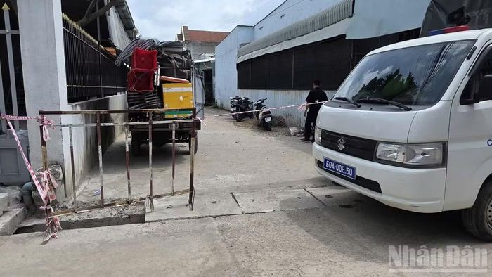 Hiện trường khu vực nơi xảy ra vụ việc.
