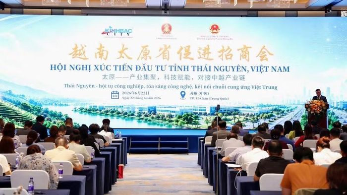 Hội nghị xúc tiến đầu tư được tỉnh Thái Nguyên tổ chức tại Tô Châu (Trung Quốc) vào tháng 6/2026. (Ảnh: Ủy ban nhân dân tỉnh Thái Nguyên)