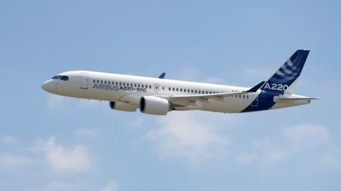 Máy bay A220 do Tập đoàn Airbus sản xuất. (Ảnh: Airbus cung cấp)