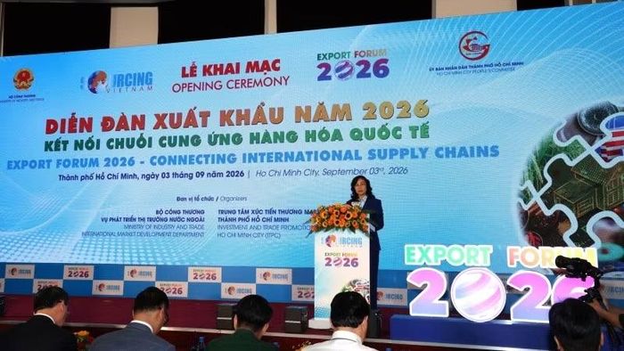 Bà Phan Thị Thắng, Thứ trưởng Công thương, phát biểu tại sự kiện. (Ảnh: ITPC)