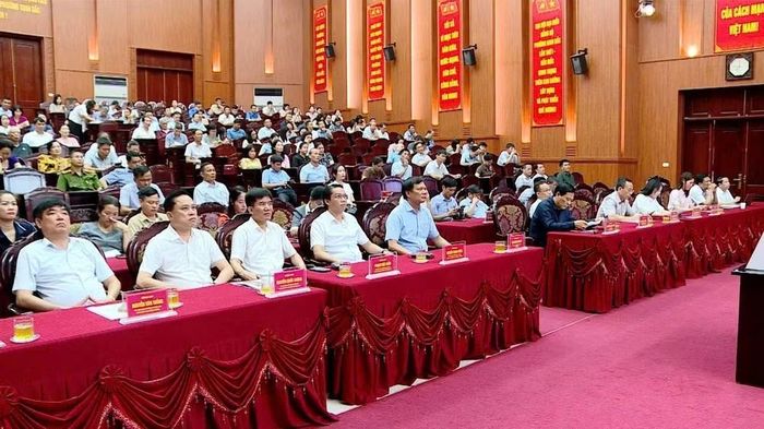 Điểm cầu phường Kinh Bắc. (Ảnh: B.H)