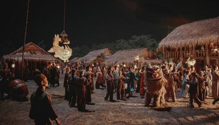 Một cảnh tái hiện văn hóa xưa trong “Hộ linh tráng sĩ: Bí ẩn mộ Vua Đinh”. (Ảnh đoàn làm phim cung cấp)