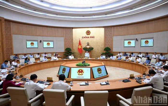 Quang cảnh Phiên họp Chính phủ thường kỳ tháng 8 năm 2026.