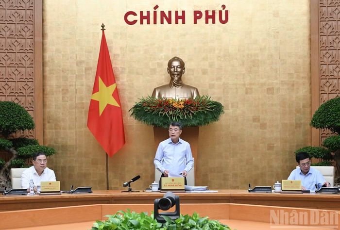 Thủ tướng Lê Minh Hưng phát biểu tại Phiên họp Chính phủ thường kỳ tháng 8 năm 2026.