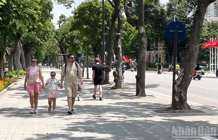 Nhiệt độ thực đo ngày 3/9 tại Láng (Hà Nội) là 36,7 độ C. (Ảnh minh họa: Đ.T)