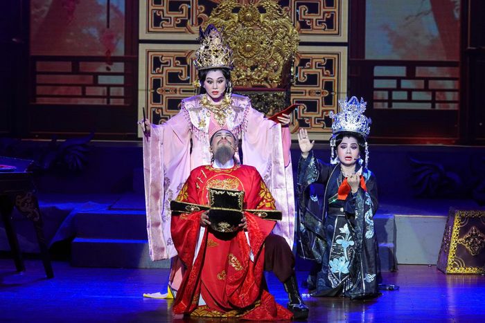  Vở cải lương "Câu thơ yên ngựa" của Sân khấu Cải lương mới Đại Việt. Ảnh: THÚY BÌNH 