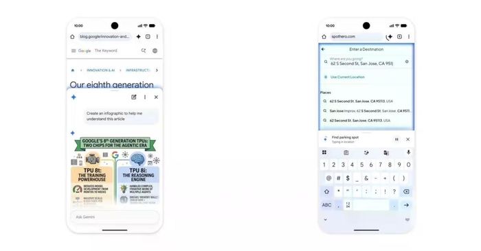 Google triển khai Chrome tích hợp Gemini tự duyệt web lên Android