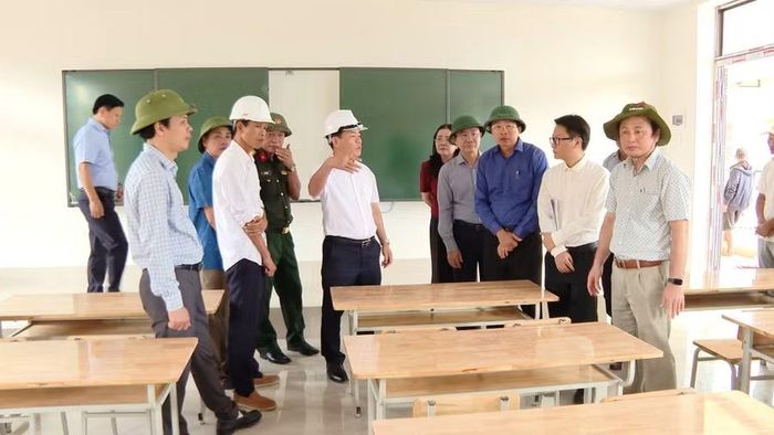 Các khối nhà phục vụ học tập được hoàn thành cơ bản, đảm bảo vận hành.