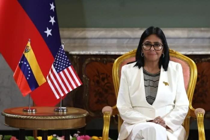 Tổng thống lâm thời Venezuela Delcy Rodriguez. (Nguồn: Hola News)
