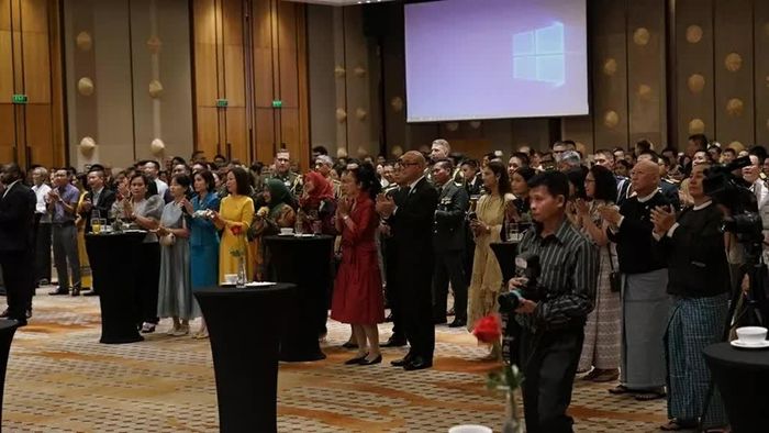 Quang cảnh buổi Lễ. (Nguồn: Đại sứ quán Việt Nam tại Myanmar)