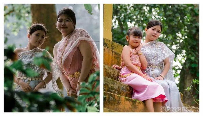 Di chuyển hơn 180km để đến Ao Bà Om, bạn Thuỳ Trang (20 tuổi, ngụ TPHCM), đã đầu tư một gói chụp trị giá 1 triệu đồng bao gồm trang phục, trang điểm và nhiếp ảnh gia. "Nhân lúc bài hát đang rất 'hot', em muốn có một bộ ảnh thật đẹp để lưu giữ thanh xuân của mình", Thuỳ Trang vui vẻ nói.