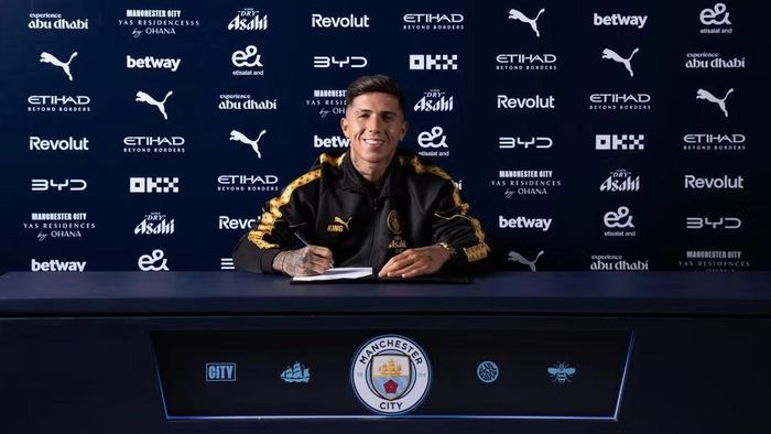 Enzo Fernandez là "bom tấn" ngày cuối của thị trường chuyển nhượng hè Premier League năm nay. Ảnh: Manchester City FC
