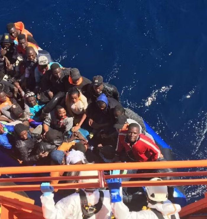 Ảnh minh họa về chiếc thuyền chở người di cư. Ảnh: UNHCR
