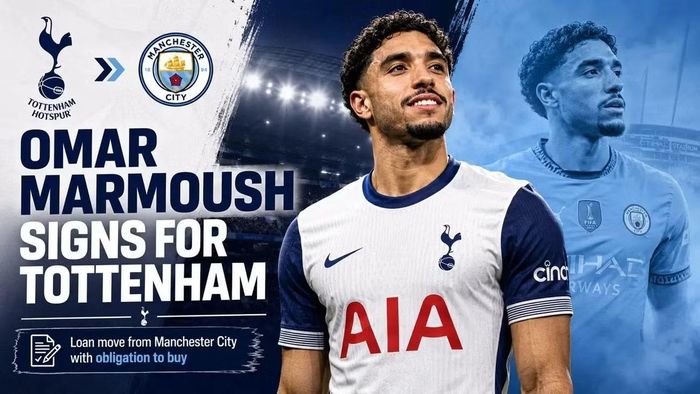  Thay vì một tiền đạo đến từ các giải đấu khác, Tottenham mượn Omar Marmoush của Man City với điều khoản mua đứt trị giá 60 triệu bảng vào cuối mùa. 