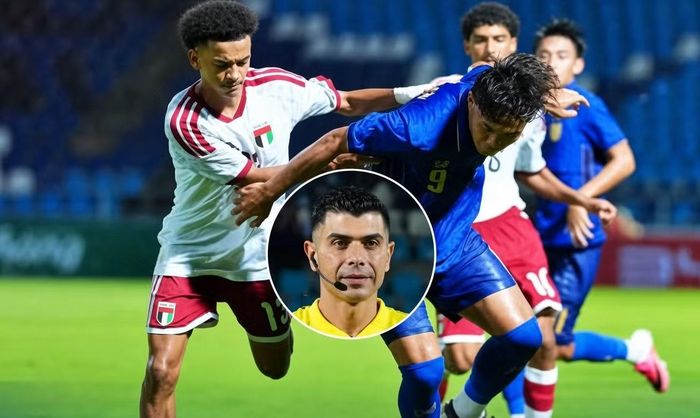  Hiện vẫn chưa thấy AFC có động thái kỷ luật với trọng tài Feras Taweel (ảnh nhỏ). 