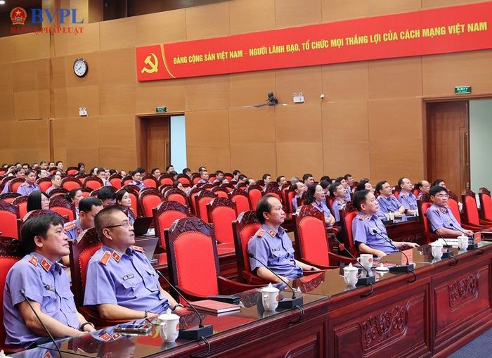  Đại biểu dự Hội nghị tại điểm cầu trụ sở VKSND tối cao.